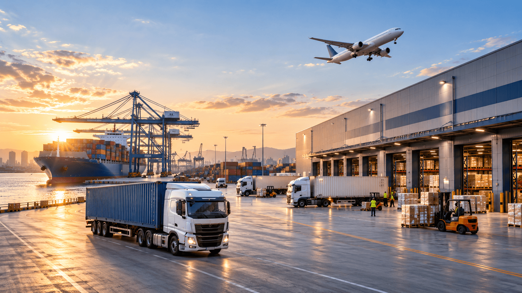 Connected freight, transport and textile operations